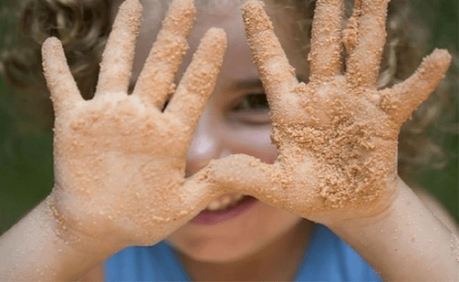 Parasiteninfektion durch schmutzige Hände